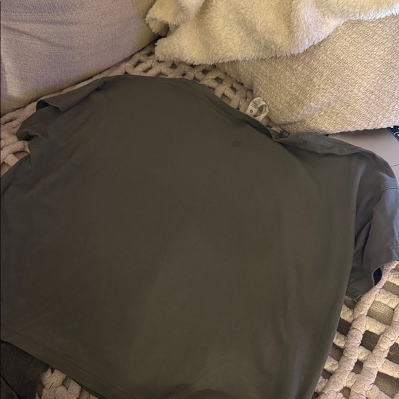 Lululemon Cates T-Shirt Grey Sage Size 8 - Picture 4 of 5
